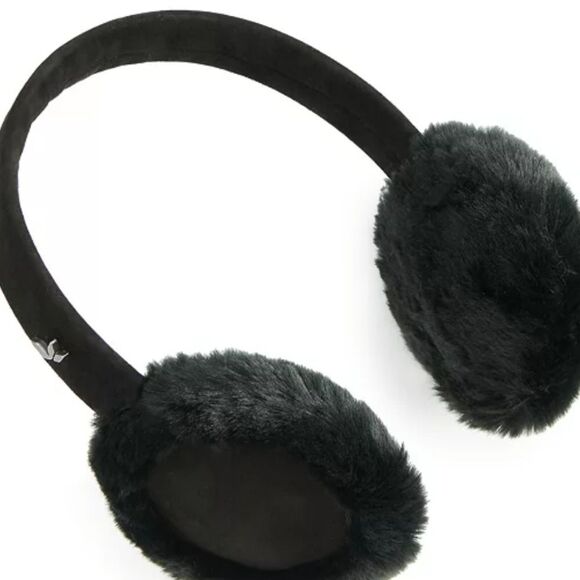 Koolaburra By Ugg Faux Fur Headband Earnuffs- Black - Picture 2 of 5